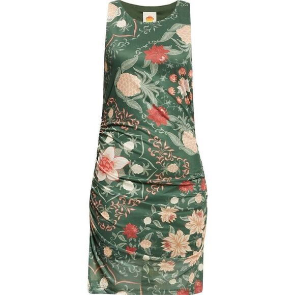 Farm Rio Women's Pineapple Garden Ruched Tulle Bodycon Mini Dress Medium NWT - Picture 2 of 10